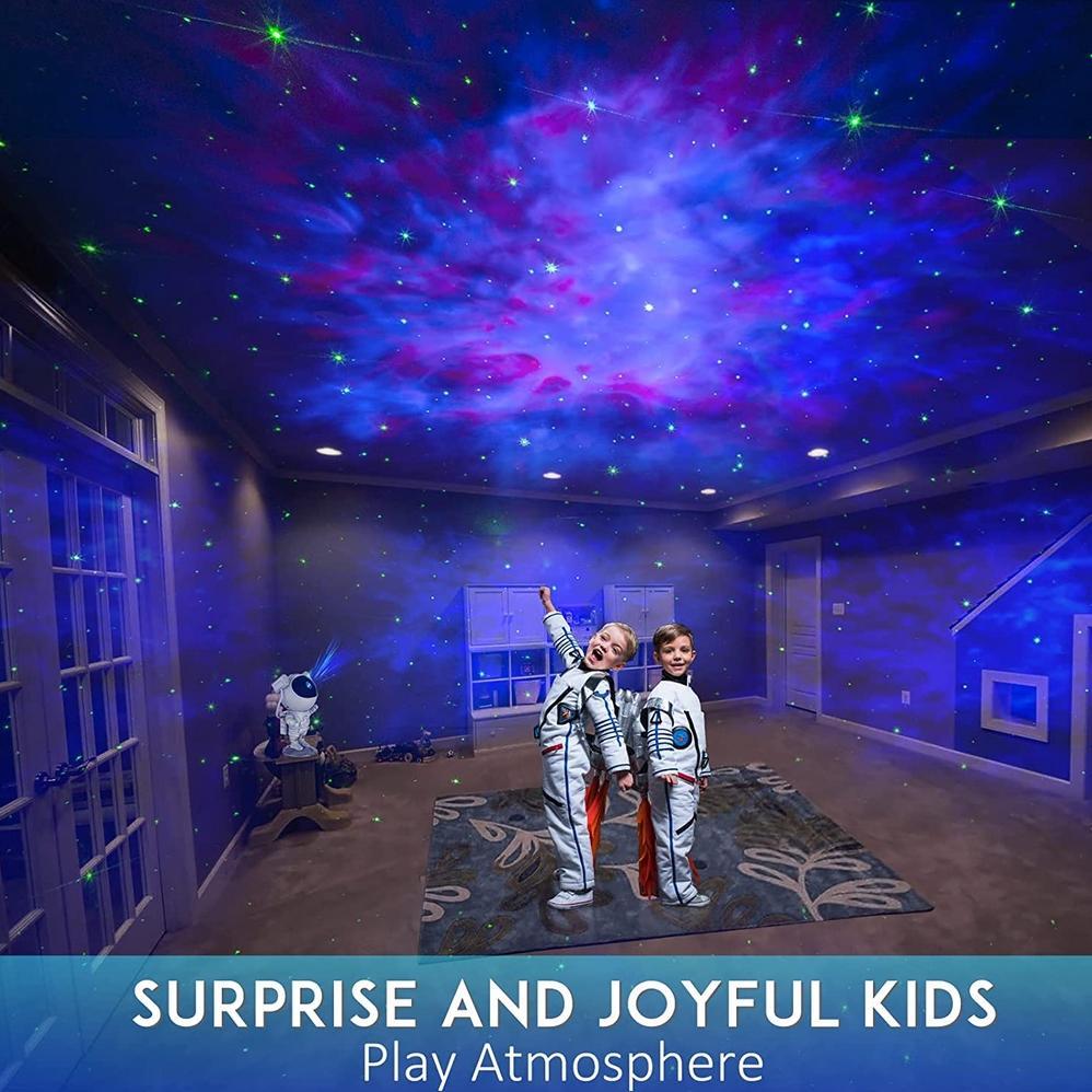 Lampu Tidur Astronaut Proyektor Langit Malam Bintang Galaxy Nebula Proyektor