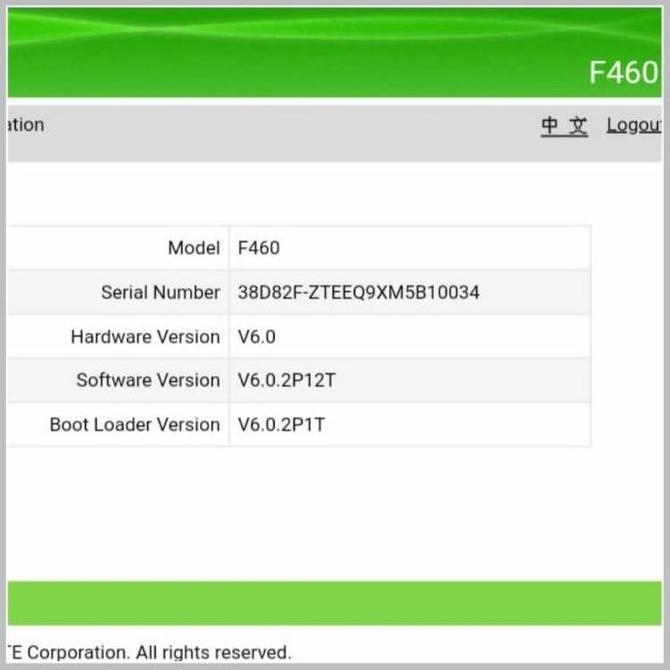 EPON ONU ZTE ZXHN F460 Modem Router Original