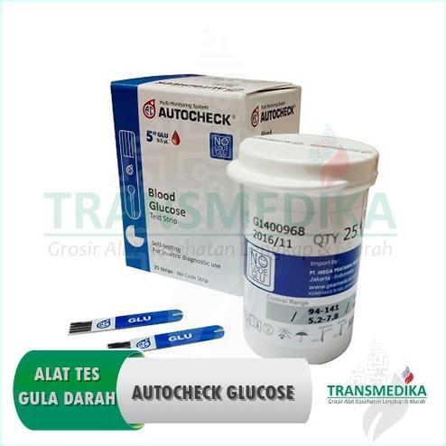 Autocheck Glucosa / AUTOCHECK Gula Darah / Autocheck strip refill gula darah / Autocheck glucose / A