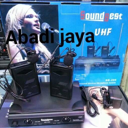 Mic soundbest sb 200 uhf wireless ( clip on + clip on) Original
