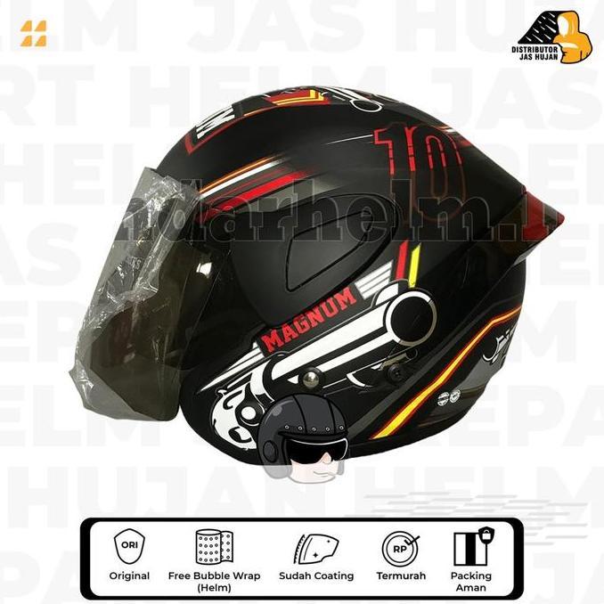 HARGA DISC - Helm Mvstar RSV Windtail Motif Magnum Red