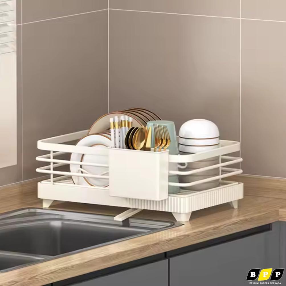 Rak Tirisan Piring Sendok Susun Dapur | Rak Dapur Tirisan Piring Sendok Rak Wastafel Tirisan Piring 