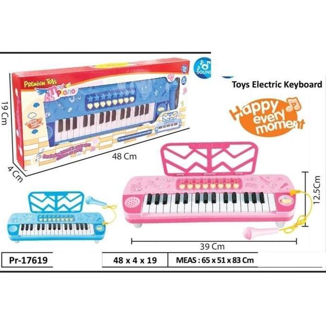 MAINAN MUSIK PIANO MIC KEYBOARD ELECTRIK MIC PR17619 Original