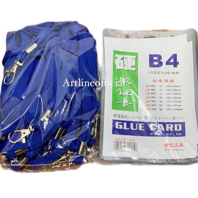 Bundling 20 Pcs Id Card B4 + 20 Pcs Tali Id Card Kait