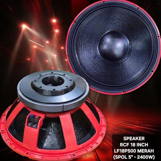 .........] Speaker RCF 18 inch LF18P500 Merah / LF18 P500 / Spk RCF 18" LF 18P500 RED Made In Italy
