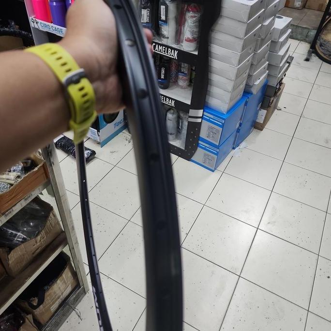 Velg Rim 700C 5Cm Platinum Hitam Hole 36 Fixie Rb Non Brake Line
