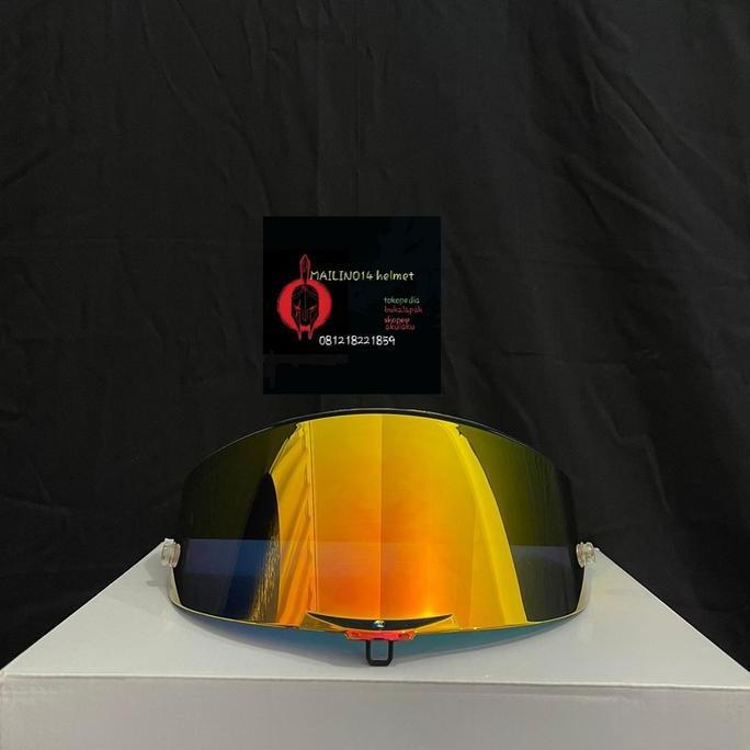 visor agv pista gprr iridium red gold