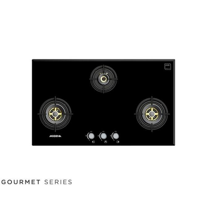 MODENA BH6935LF Kompor Gas Tanam 3 Tungku full brass burner advance safety BH 6935 LF Garansi Resmi
