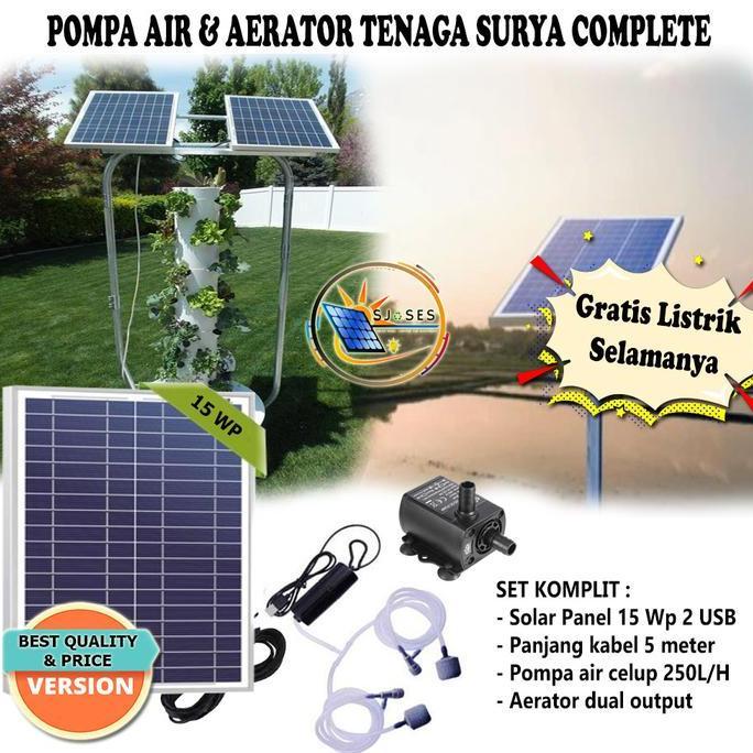 POMPA AIR TENAGA SURYA AERATOR TENAGA SURYA POMPA AIR AERATOR TENAGA SURYA PATS15MCO COMPLETE SOLAR 