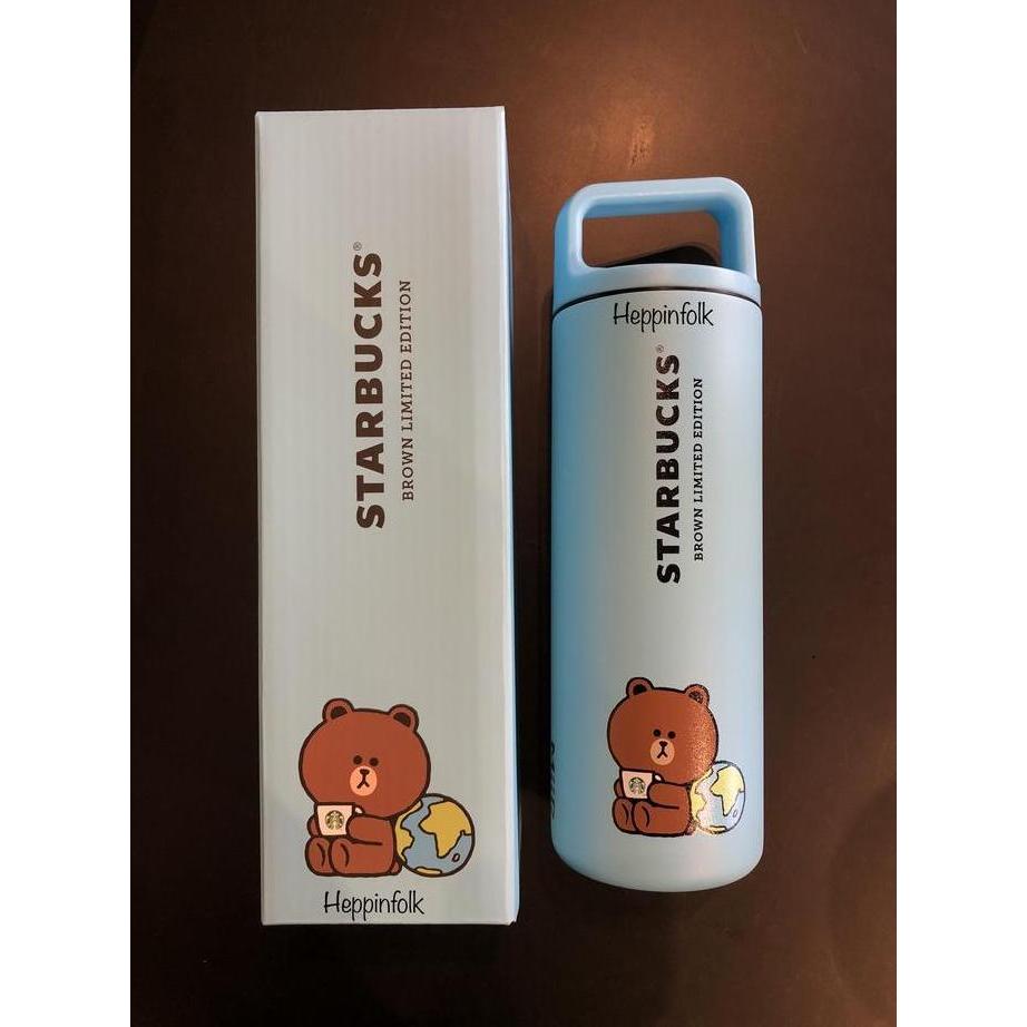 Terlaris Tumbler Starbucks Line Friends Brown Earth Day