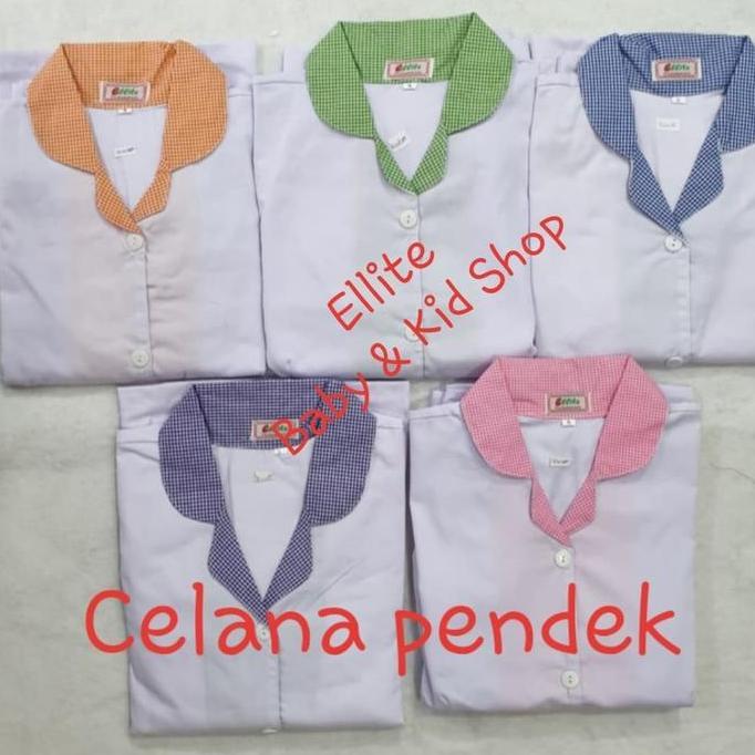 Baju Seragam Suster/Baby Sitter/Nanny - Baju Pendek Celana Pendek