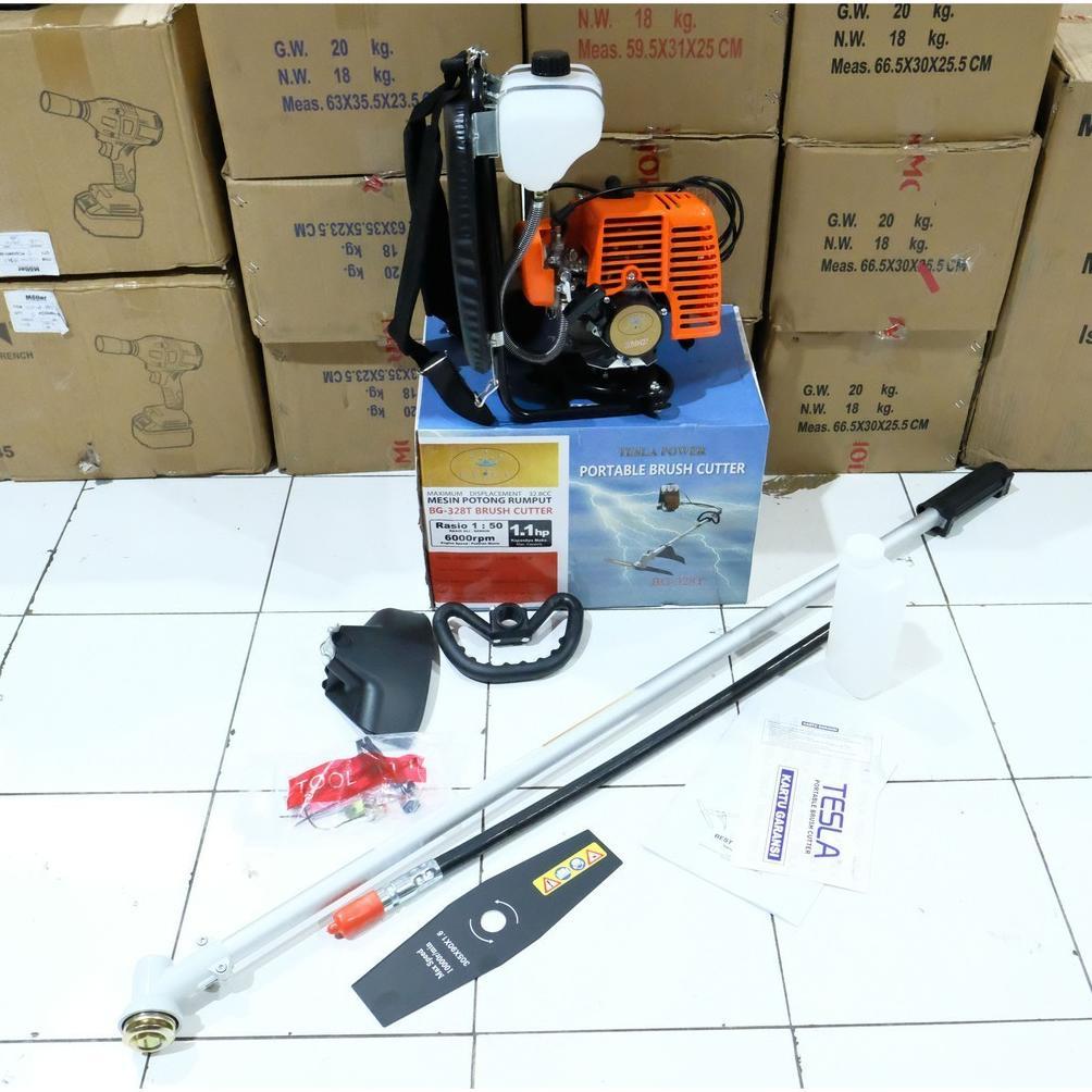 Mesin Potong Rumput TESLA BG-328T / Portable Brush Cutter Pemotong Rumput BG328T BG 328