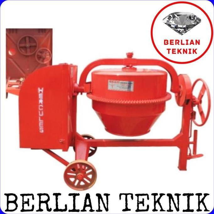 Beton Molen Concrete Mixer Semen Hercules 350 Liter Double Pully