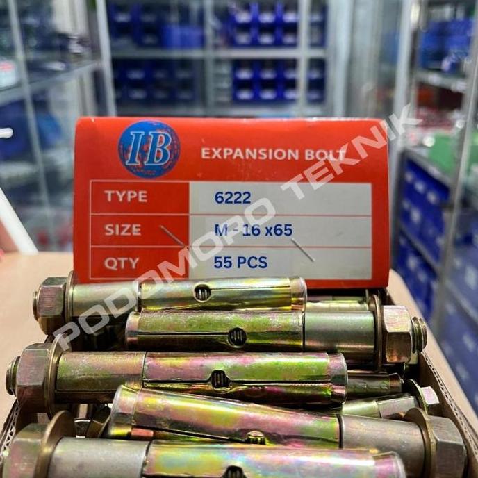 Promo 1 Box - Dynabolt M16 X 65 Tipe 6222 Kuning ( 6.5Cm ) Dynabolt M16 X 65 Cod