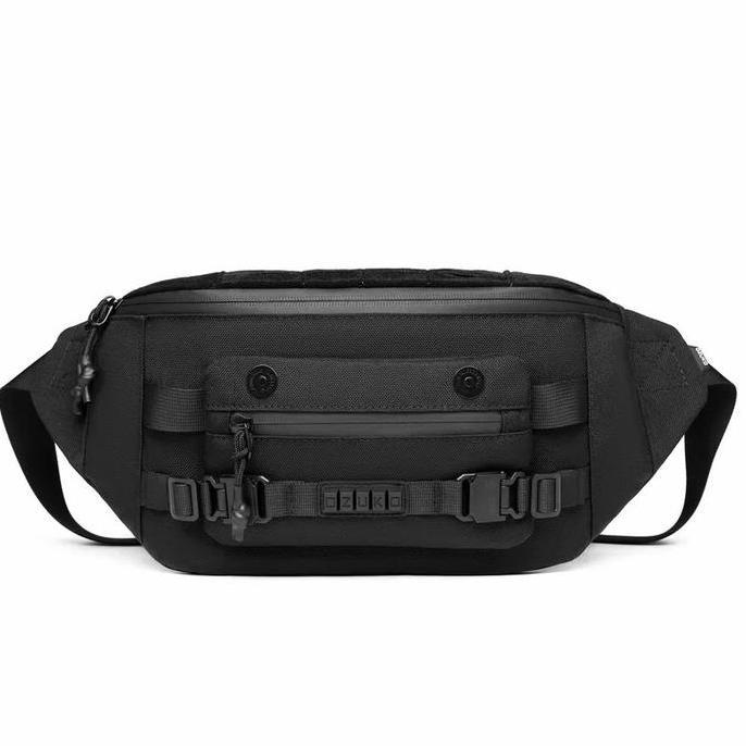 OZUKO Waist Bag #9681 - Tas Selempang Pria Cowok Pinggang tas pinggang pria