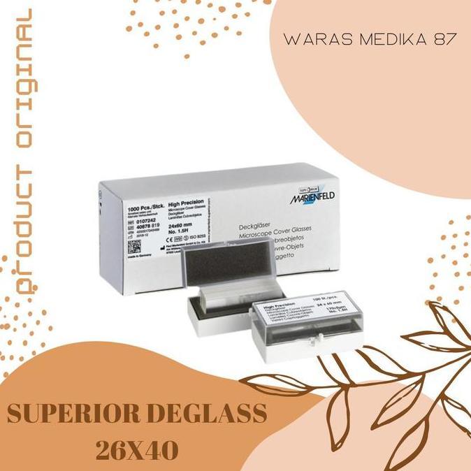 Cover Glass 24 x 60 mm Superior / Deglass 24 x 60mm Marienfield