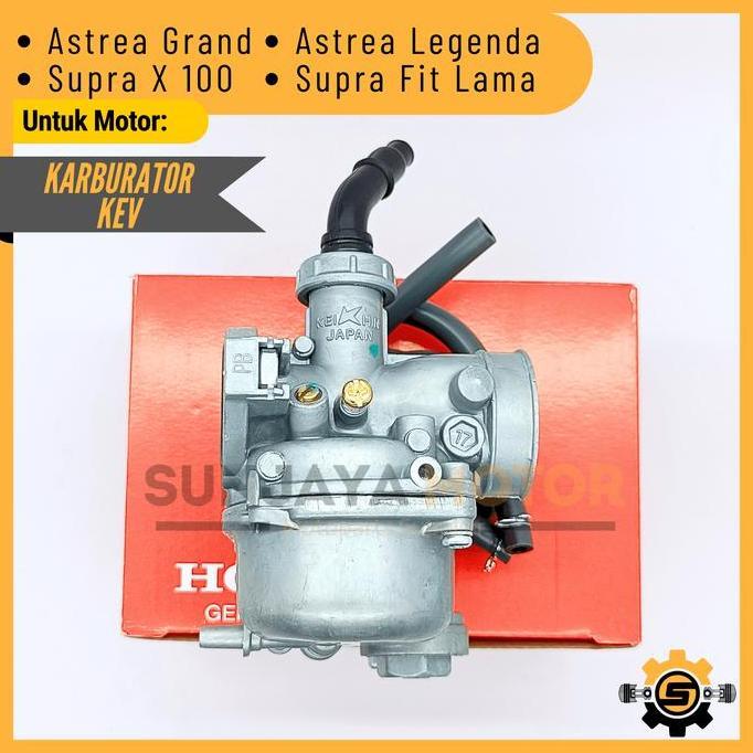 Carburator Karbu Original Honda KEV Karburator Astrea Grand Supra X 100 Astrea Legenda Supra Fit Lam