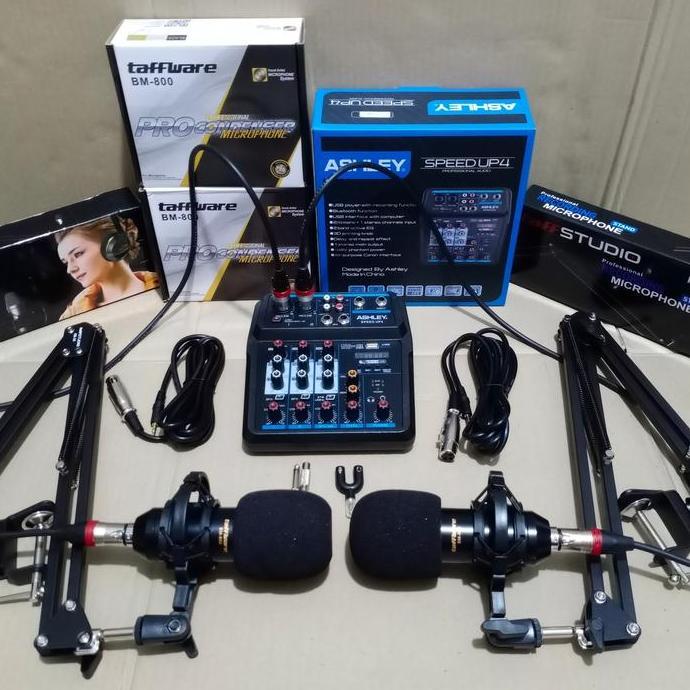 PAKET PODCAST 2 ORANG / PAKET MIXER / PAKET 2 MIC BM 800 ORIGINAL DAN TERPERCAYA