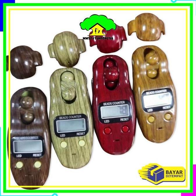 Promo [COD] MI C383 Tasbih Digital Kayu / Tasbih Digital Premium Mini Tally Counte COD
