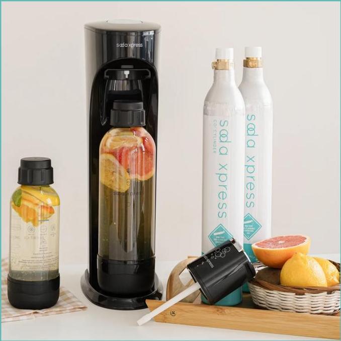 Soda Xpress Carbonating Machine Pembuat Sparkling Water dan Soda 1 Set Mesin