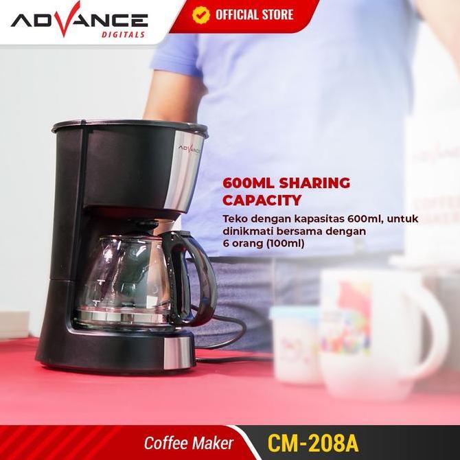 Advance CM208A Coffee Maker Mesin Kopi Espresso Low Watt