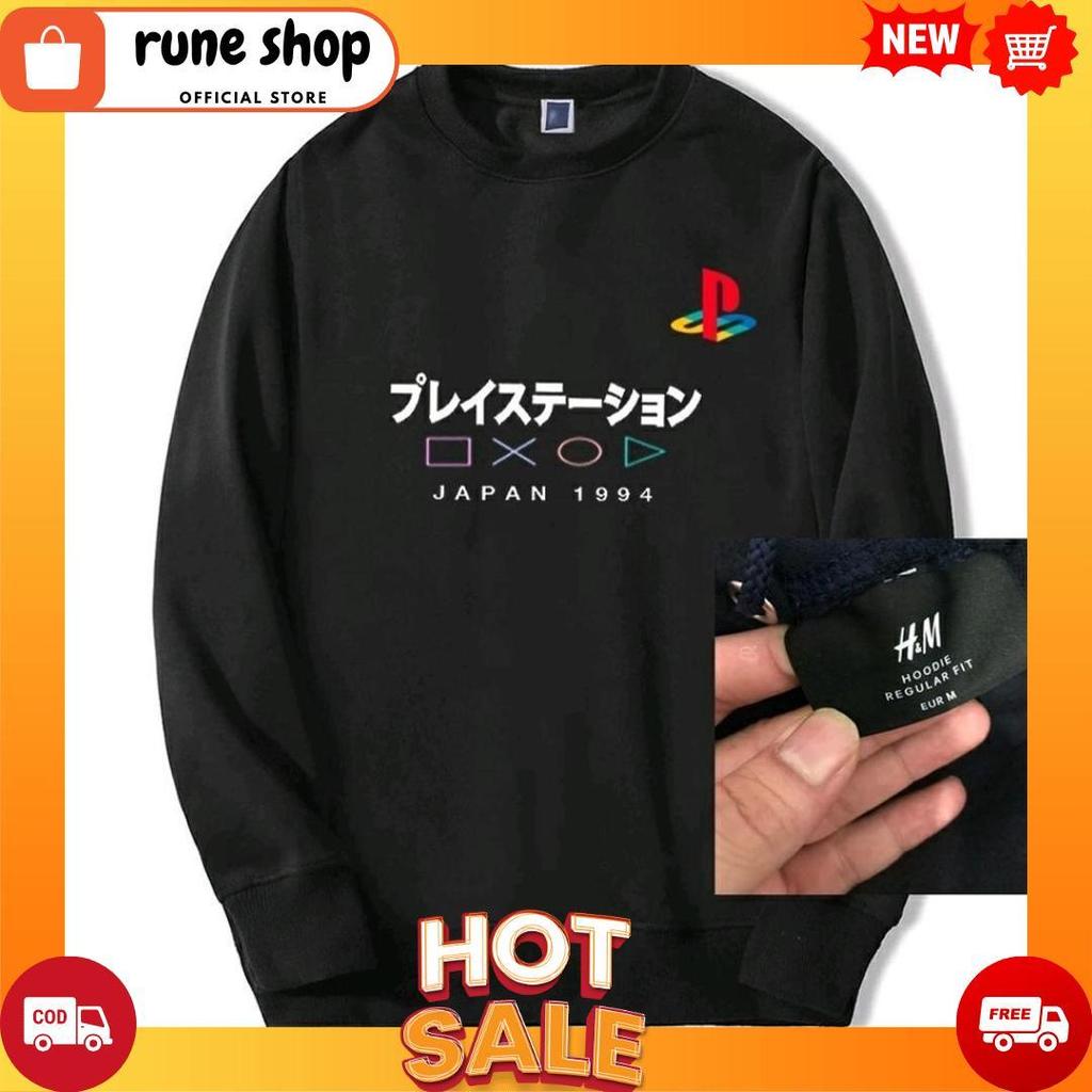 ( BAYAR DI TEMPAT ) Crewneck Nasa PS Play Station H&M - Jaket Sweater Hoodie Crewneck Nasa PS Play S