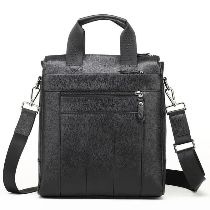 tas selempang kulit asli pria - tas pria jinjing kulit - messenger bag