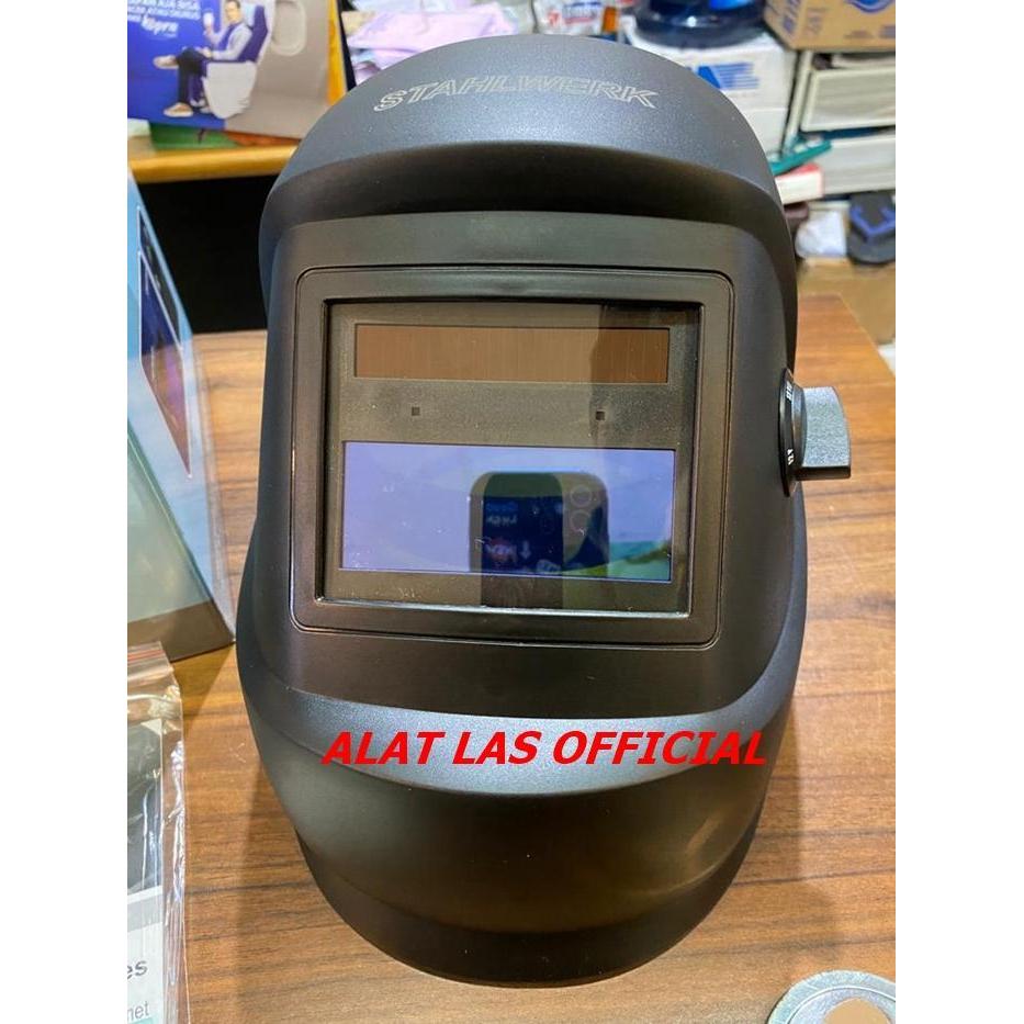 Kedok Las Otomatis Stahlwerk / Kedok Las Auto Dark / Helm Las Promo Original Dan Terpercaya