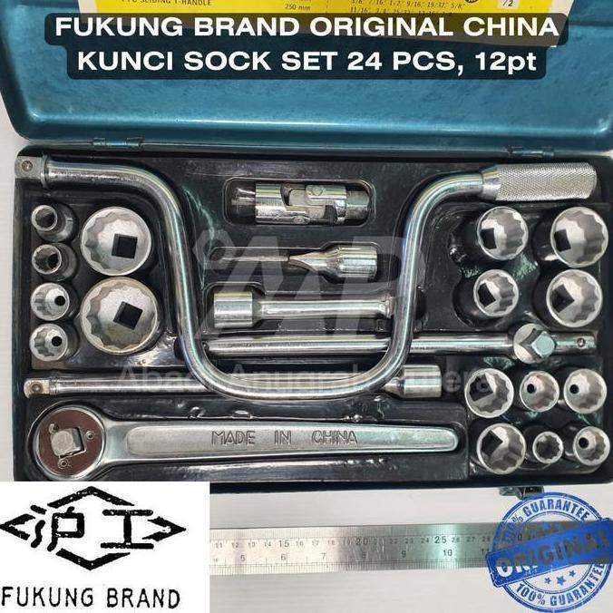 HARGA PROMO (cuci gudang, stok lama)  FUKUNG BRAND ORIGINAL CHINA - Kunci Sok/Shock/socket wrench se