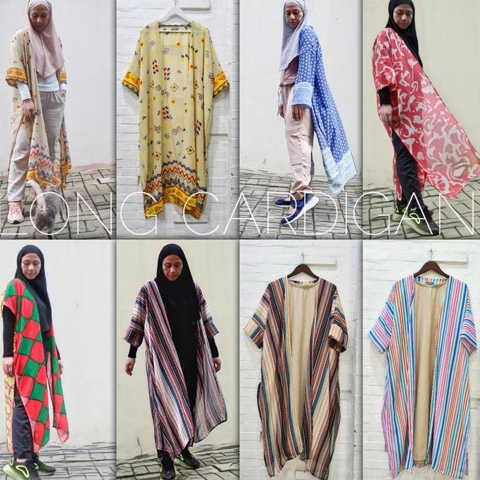 LONG CARDIGAN SIFON MOTIF