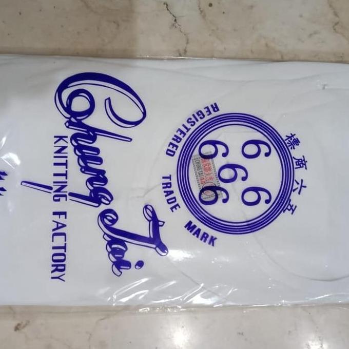 Promo Kaos Oblong Chung Thai 66666 isi 3pcs COD