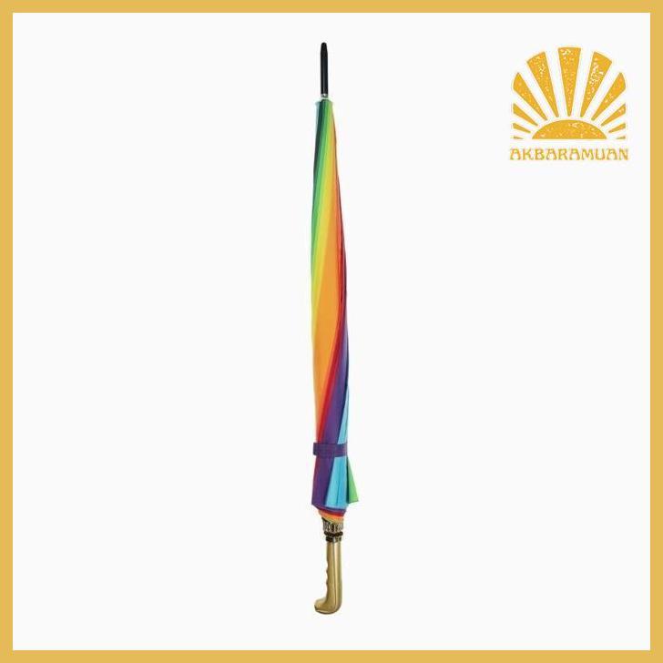 Is75 An85 Rainbow Umbrella Jumbo PAYUNG PELANGI 16 Jari UKURAN SEDANG 45cm Viral Premium