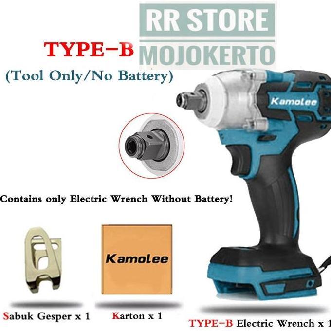 IMPACT WRENCH KAMOLEE 520N.M TYPE B " UNIT ONLY "
