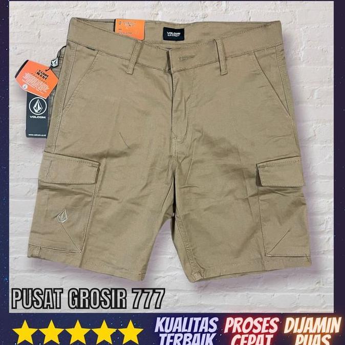 Promo Celana Pendek Cargo Pria Santai Hitam Premium Original PCP 15 COD