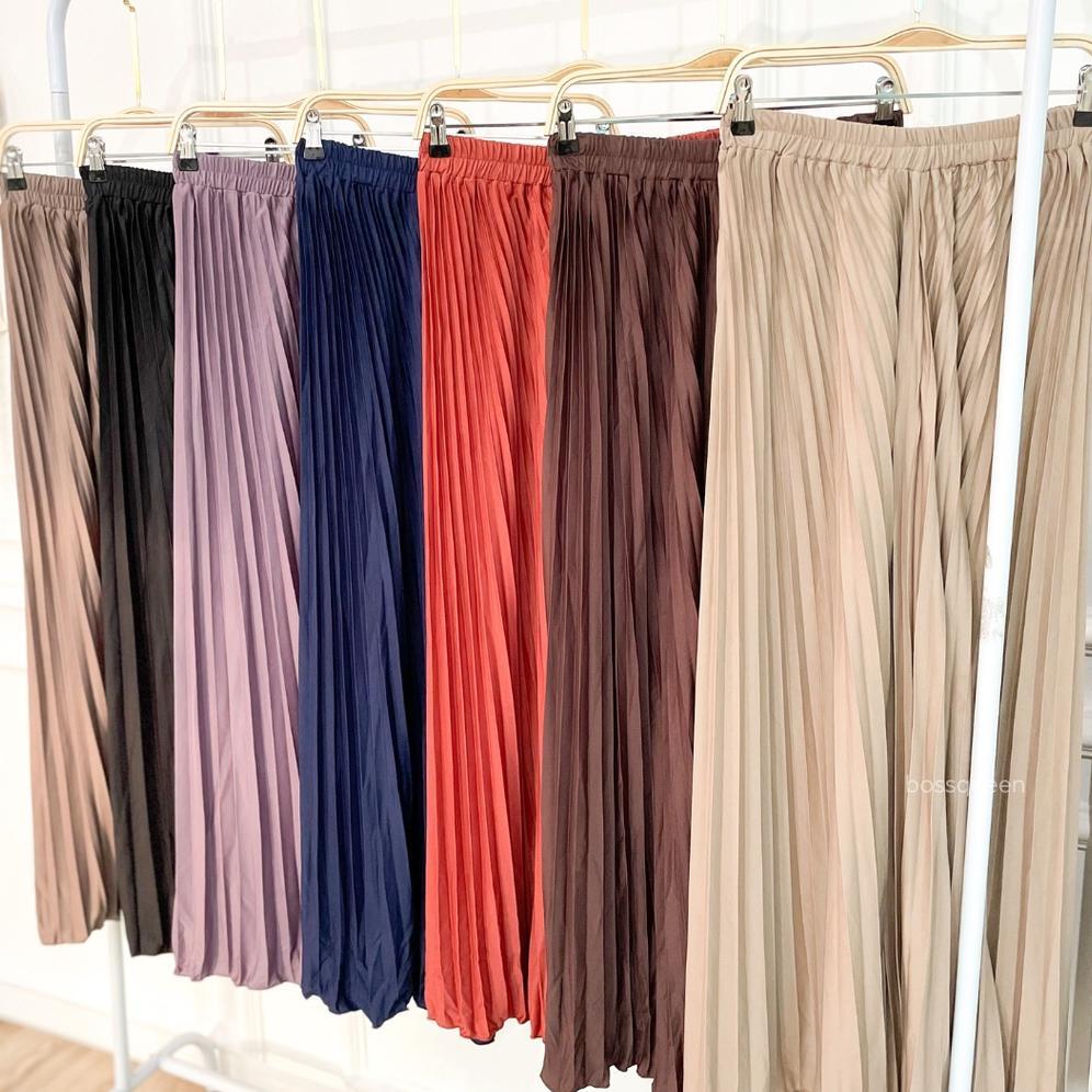 ROK PLISKET PREMIUM 100cm /ROK PLISKET WARNA (TERIMUT-)