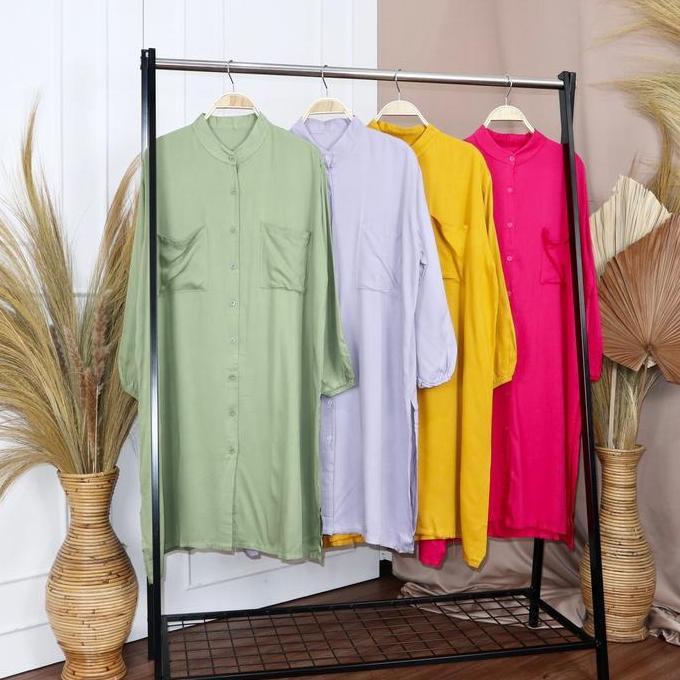 Promo KARA.ID CANIA TUNIK RAYON TWILL FASHION MUSLIM Fit Katun COD