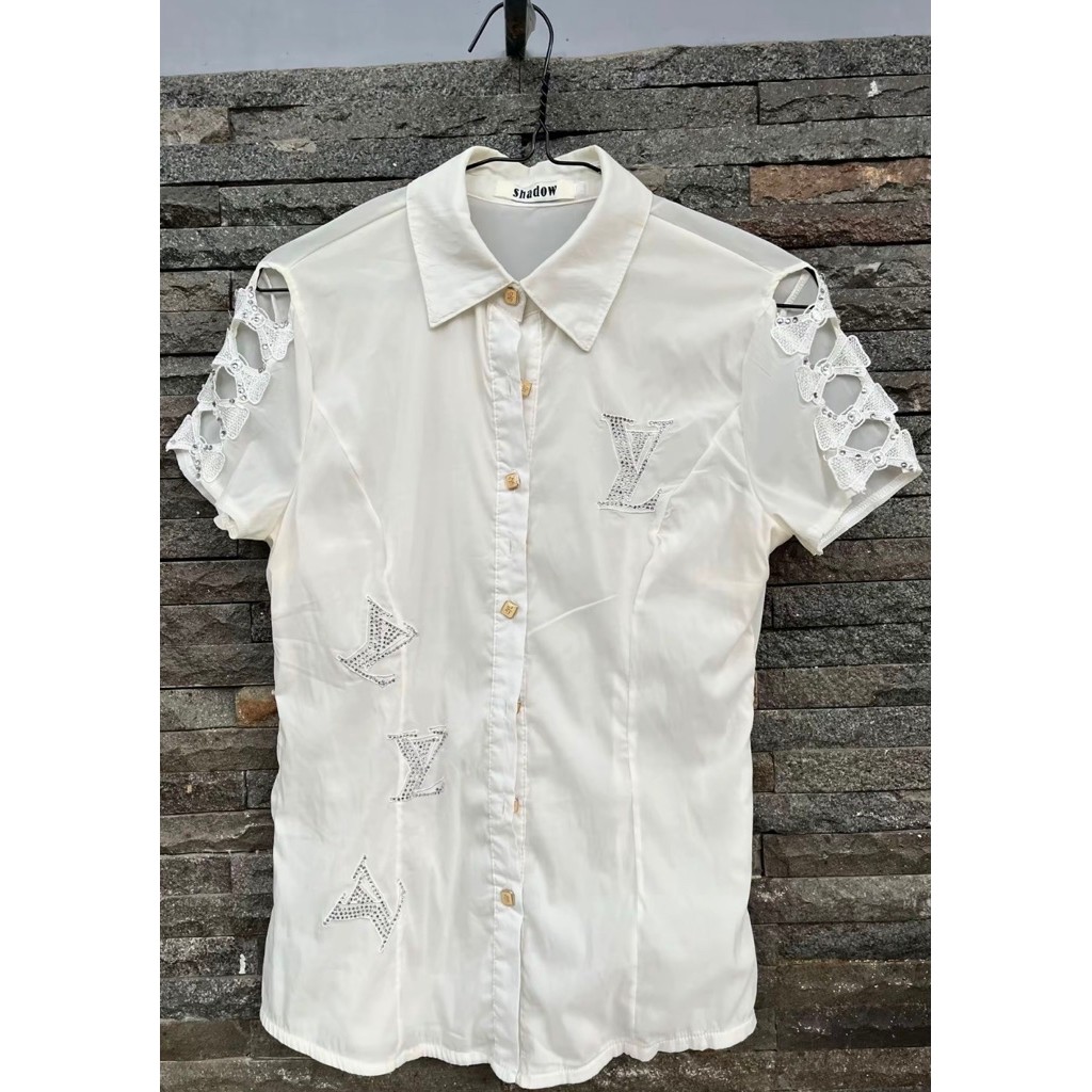 kemeja ysl putih
