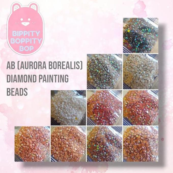 AB (Aurora Borealis) Diamond Painting Beads, 5D Diamond Drills Round 4