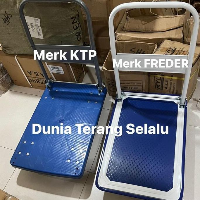 Promo Hand Truck Freder 150 Kg Dasar Plat Logam - Troli Barang Lipat  Serbaguna Model Besi - Gerobak