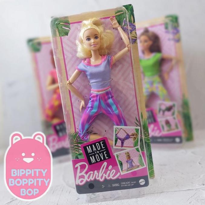 Original Mattel Barbie Made to Move Blonde Pink Dye Pants