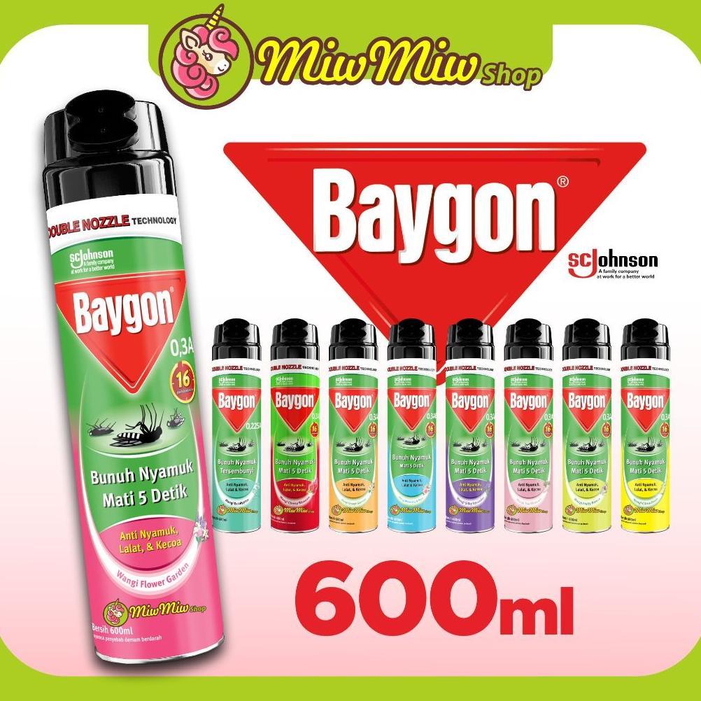 HIT/ BAYGON Aerosol Spray Semprot Anti Nyamuk/ Serangga Jumbo 600 ml
