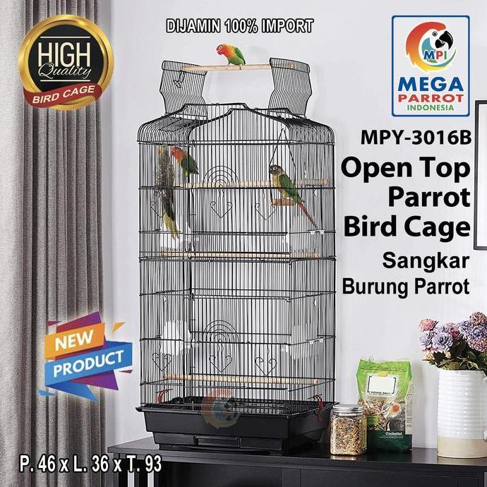 Kandang / Sangkar Burung Parrot Open Top MPY-3016B TKP