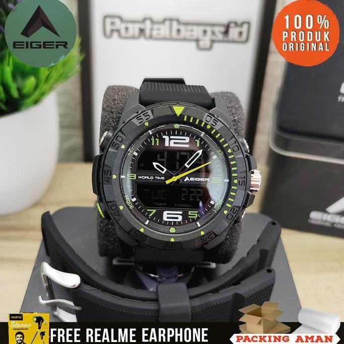 Promo Eiger Baitou Jam Tangan Dual Time Original COD