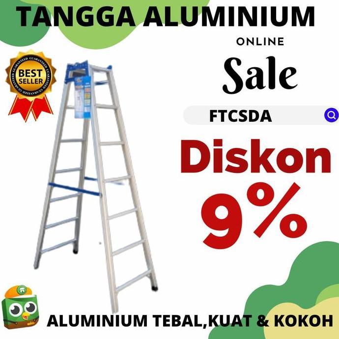 TANGGA LIPAT ALUMINIUM MERK GALAXY STAR Berbagai ukuran