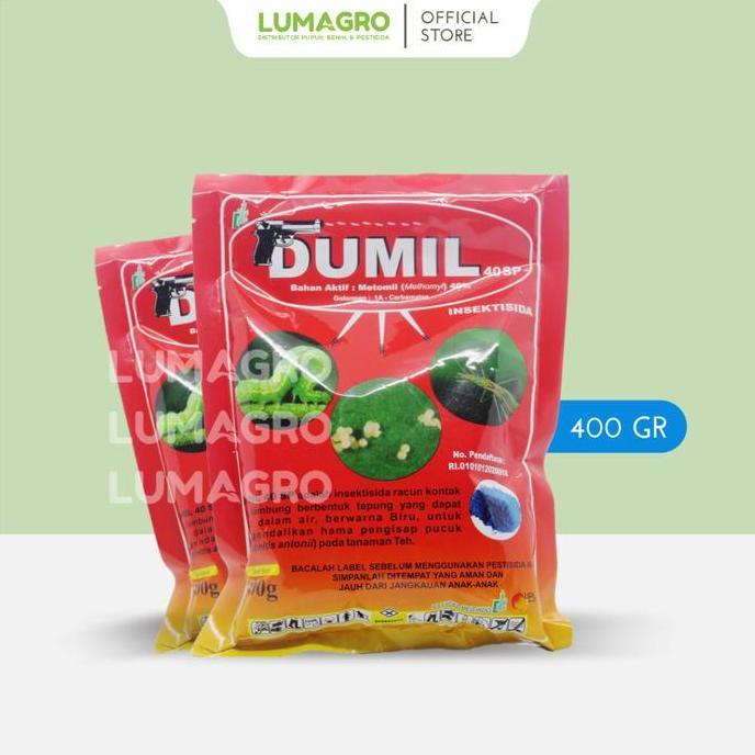 Insektisida Dumil 400gr Metomil Pengendali Hama Ulat Api Belalang Pada Tanaman Padi Melon