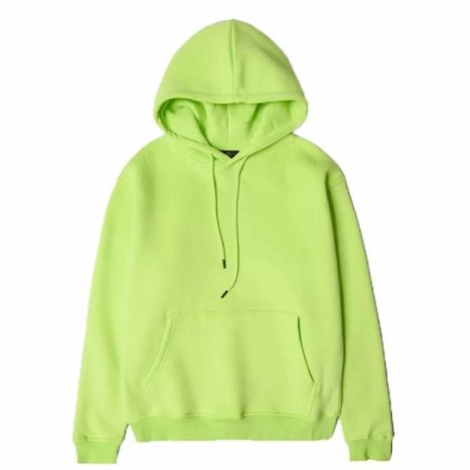 DR352 - hoodie oblong hijau neon polos