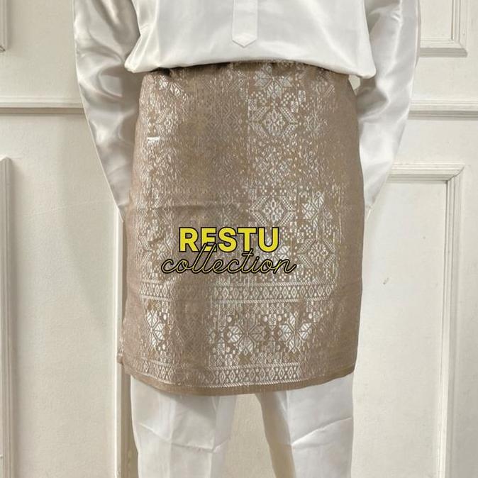 DV132 >> SONGKET RUMPAK / SONGKET MELAYU / SONGKET PRIA DIATAS LUTUT / SONGKET PREMIUM SET SONGKET W