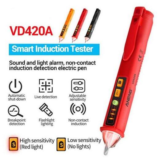 Taspen Tespen Alat Canggih Pengecek Deteksi Arus Listrik Kabel Konslet