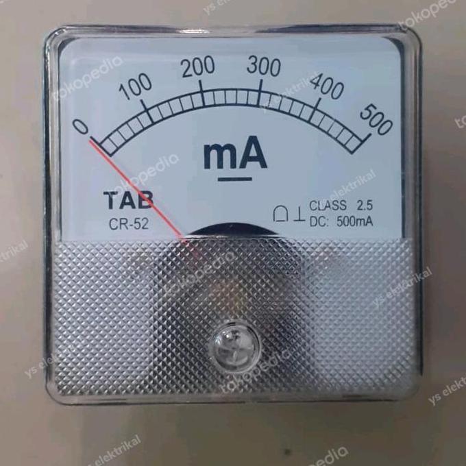 Ampere Meter Analog DC CR-52 500 mA