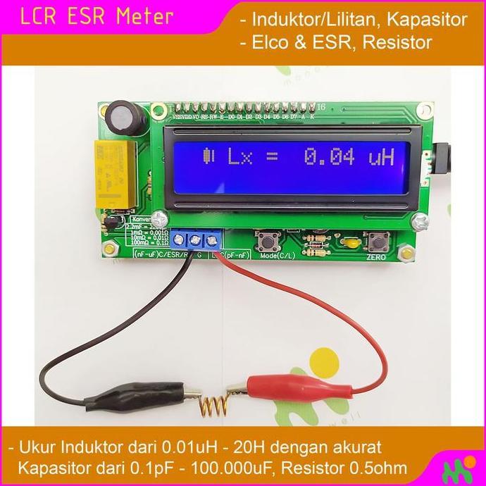LC Meter LCR Inductor Lilitan ESR Meter 0.01uH Micro Henry bukan LC100a
